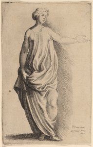 Álló ábra alkotó: Wenceslaus Hollar after Parmigianino