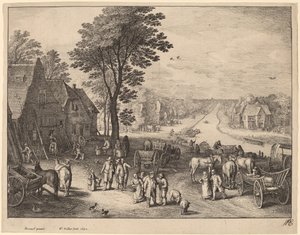 A csatorna alkotó: Wenceslaus Hollar after Pieter Brueghel the Younger