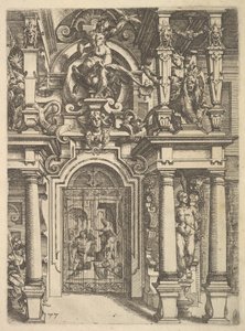 Architettura dísztányérja, 1598. alkotó: Wendel Dietterlin the Elder