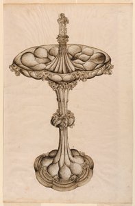 Rajz, ezüst asztaldísz, 1498 alkotó: Wenzel von Olmütz