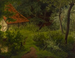 Parasztház az erdőben, tanulmány alkotó: Werner Holmberg