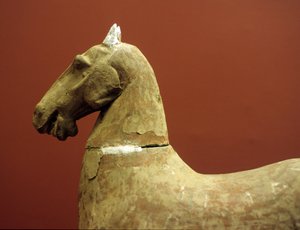 Ló, kis terrakotta hadsereg, Nyugati Han-dinasztia, Kr.e. 206-8