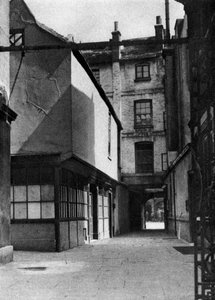 Calvert épületei, a régi Borough High Streetre jellemző udvarral, Londonban, 1926-1927.