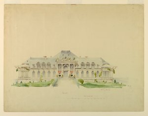 A Newport Country Club homlokzata, Harrison Avenue, Newport, Rhode Island