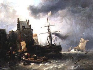 A vihar Dunkerque-ben alkotó: Wijnand Joseph Nuyen