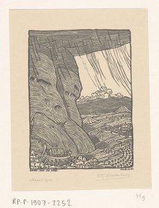 Noé bárkájának építése A bárka építése (eredeti cím) alkotó: Wijnand Otto Jan Nieuwenkamp (signed by artist)