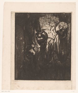 Katakomba, Palermo (eredeti cím az objektumon) alkotó: Wijnand Otto Jan Nieuwenkamp (signed by artist)