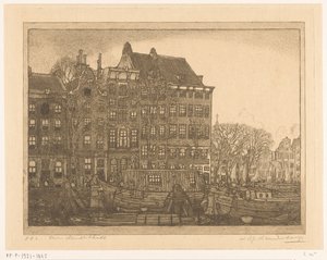 Házak a Prins Hendrikkade Amszterdamban Prins Hendrikkade (eredeti cím) alkotó: Wijnand Otto Jan Nieuwenkamp (signed by artist)