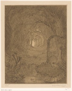 Dzsungel Jáván A dzsungelben (eredeti cím) alkotó: Wijnand Otto Jan Nieuwenkamp (signed by artist)