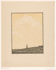 Rhenen (eredeti cím a tárgyon) alkotó: Wijnand Otto Jan Nieuwenkamp (signed by artist)