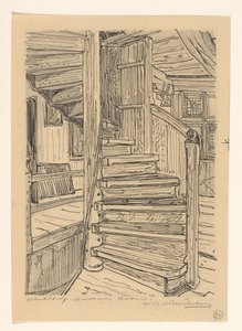 Csigalépcső a Westfries Múzeumban Hoornban alkotó: Wijnand Otto Jan Nieuwenkamp (signed by artist)