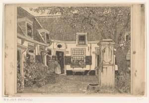 Hofje van Loo Haarlemben A békés udvar (eredeti cím) alkotó: Wijnand Otto Jan Nieuwenkamp