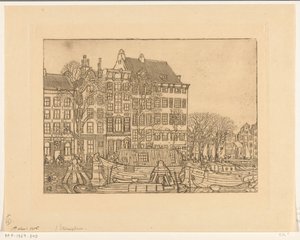 Házak a Prins Hendrikkade Amszterdamban Prins Hendrikkade (eredeti cím) alkotó: Wijnand Otto Jan Nieuwenkamp