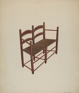 Ökör szekérszék, c. 1939. alkotó: Wilbur M Rice