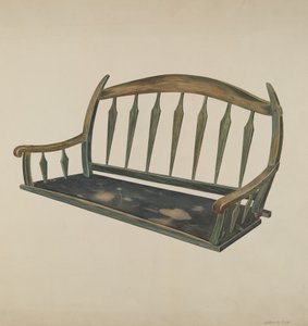 Prairie Schooner Seat, c. 1937.
