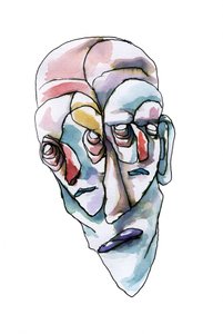 Elgondolkodó, absztrakt arcok alkotó: Wildemar Doomgriever