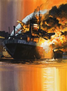 Blazing Ship alkotó: Wilf (20th century) Hardy