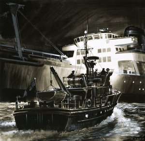 A brit életmód: A brit parti őrség adóvágó hajói alkotó: Wilf (20th century) Hardy
