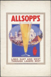 Allsopp Lager, 1920-as évek alkotó: Wilfred Fryer