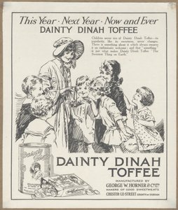 Finom Dinah Toffee, 1920 körül alkotó: Wilfred Fryer