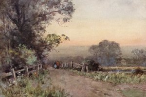 When Evening is Still (színes litográfia)