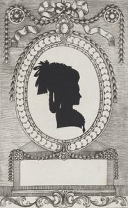 Lodroni grófnő sziluettje, 1784-1834. alkotó: Wilhelm Ackermann
