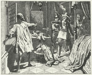 Albrecht von Wallenstein, a Szent Római Birodalom hadseregének cseh tábornokának meggyilkolása a harmincéves háborúban