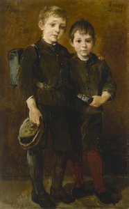 A művész fiainak portréja alkotó: Wilhelm Marc