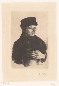 Farm fiú kancsóval alkotó: Wilhelm Maria Hubertus Leibl (signed by artist)