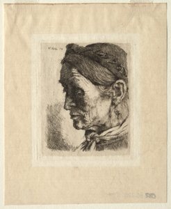 Parasztasszony feje, 1874.