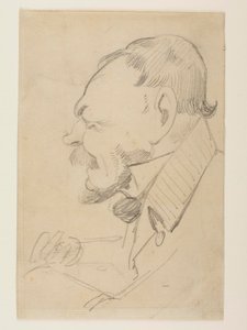 Gottlieb Bindesbøll karikatúrája