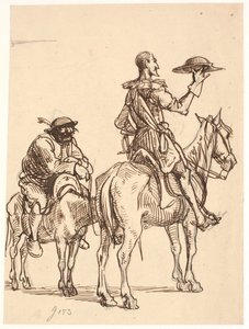 Don Quijote fontolóra veszi a sisakját alkotó: Wilhelm Marstrand