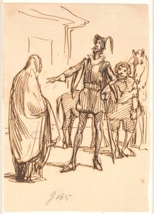 Donna Rodriguez Don Quijote alkotó: Wilhelm Marstrand