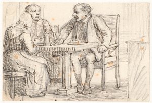 Megszakítás a parasztok étkezésében alkotó: Wilhelm Marstrand