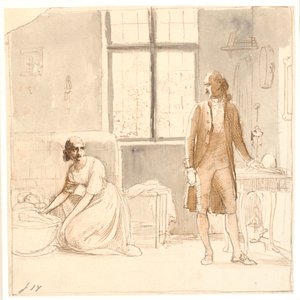 Goethe az özvegyasszonnyal Rómában alkotó: Wilhelm Marstrand