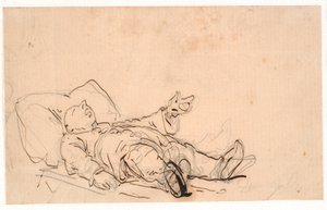Ébredés a csípés után alkotó: Wilhelm Marstrand