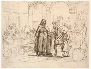 Példabeszéd A Nagy Vacsora alkotó: Wilhelm Marstrand