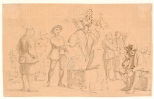 Peder Paars 1. Könyv 2. Ének. A Vénusz felemelkedik a koporsóból alkotó: Wilhelm Marstrand