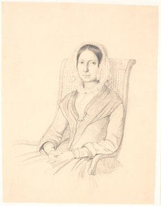 A fotelben ülő Sophie Frederikke Raffenberg portréja alkotó: Wilhelm Marstrand