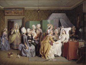 Jelenet Ludwig Holberg Fekvőszobájából alkotó: Wilhelm Marstrand