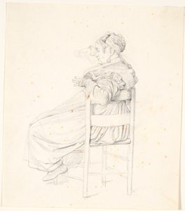 Ülő idős olasz nő alkotó: Wilhelm Marstrand