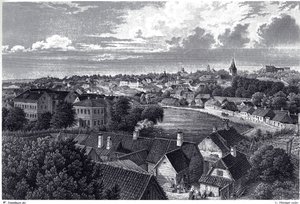 Dorpat látképe, c. 1850 alkotó: Wilhelm Siegfried Stavenhagen