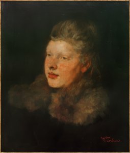 Szőke bundával alkotó: Wilhelm Trübner