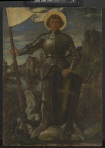 Szent György (olaj, panel)