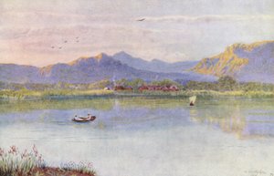 A tóparton, Constantia felé nézve (színes litográfia)