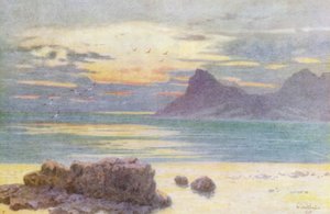 Hout Bay és Hangberg (színes litográfia)