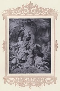 Lány az erdőben, a hűséges Eckart (litho)
