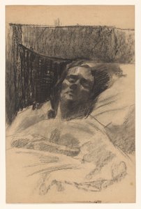 Wilhelmus Johannes Steenhoff felesége az ágyban
