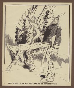 A lúdlépés, avagy a civilizáció menete (litho)
