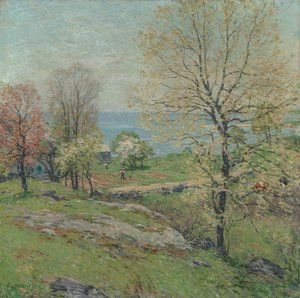 A bimbózó tölgy, 1916. alkotó: Willard Leroy Metcalf